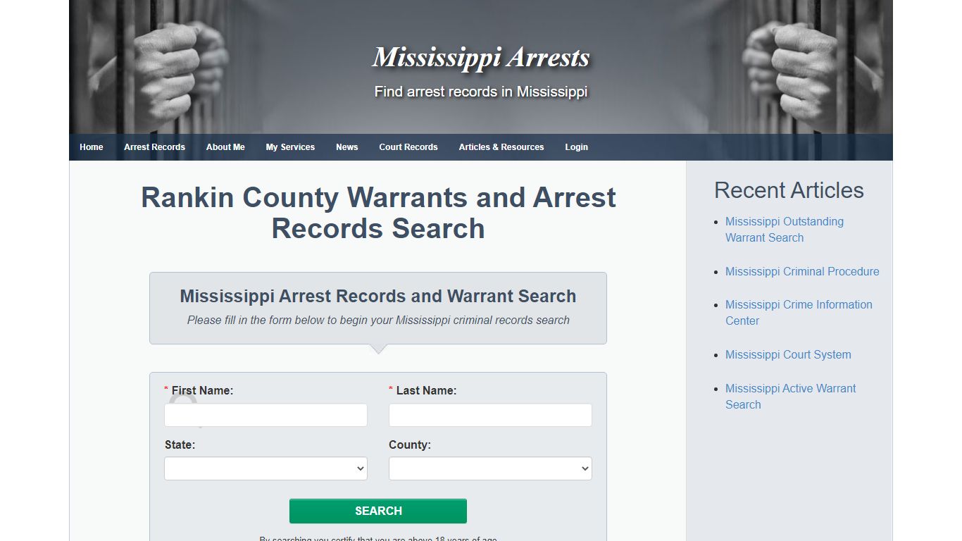 Rankin County Warrants and Arrest Records Search